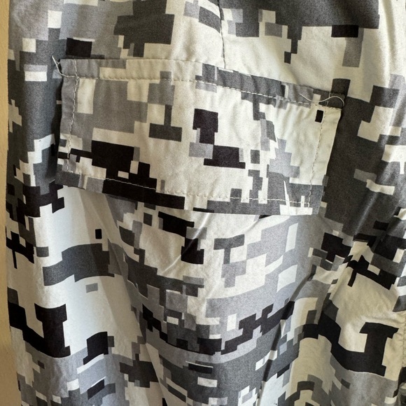 Happily Grey Women's Roblox Camo Cargo Pants Muti-Pockets Black Grey White - Picture 6 of 13